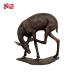 Custom Printing Life-Size Bronze Sika Deer Sculpture for Large Metal Animal Statues