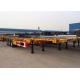 45t Payload Tri Axle 40ft Gooseneck Skeleton Semi Trailer For Chemical Tanker Container