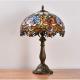 12 Inch European American Pastoral Retro Elk Stained Glass Table Lamp Living