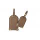 Genuine Nappa Leather Promotional Luggage Tags 11x7cm For Business Trip
