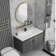 Environmental Friendly Large Bathroom Mirror Cabinet Ceramic Basin
