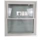 Double Hung Window Upvc Frame with Chinese Top Hardware and Heat Insulation Function