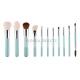 Spring Mint Green Synthetic Makeup Brushes 100% Vegan Free And Eco Friendly