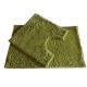 25mm Pile Height Chenille Microfiber Bathroom Mat , Olive Green
