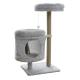 Upgrade Your Cat's Play Area with Our Gray Cat Tree Tower and Scratching Post
