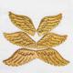 Gold Ultrasonic Embossing Fabric Wings Crafts For Gift Decoration