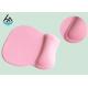 Distinctive Pink Computer Mouse Pad With Wrist Rest Support Light Weight For Office