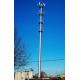 Plug In Communication Antenna Single Tube Monopole Tower Hot Dip Galvanized