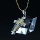 Fashion Top Trendy Stainless Steel Cross Necklace Pendant LPC425-2
