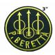 P Beretta Logo Embroidered Hook Loop Patch Badge Morale Tactical Gear Applique