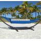 Extra Large Dark Blue Roman Arc Polyester Rope Hammock With Stand Seat Island 55 X 84 Inches