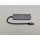4K HDMI USB Type C Adapter Hub 5 Ports Multifuctional Aluminum Alloy Shell