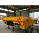 China Customized Steel Pipe Transfer Motorized Flat Trolley for Metal Industry on Rails