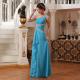 Chiffon Bridesmaid Dress Long Section One Shoulder Dress Beading Sashes Evening Dress