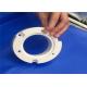 High CNC Mechanical Strength Zirconia Ceramic Parts Ceramic Flange For Industrial
