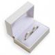 White Plastic Jewellery Storage Boxes , Two Rings Personalised Leather Jewellery Box
