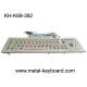 70 Keys Industrial Keyboard with Trackball , Rugged Panel Mount Keyboard