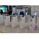 Visitor counter access control and temperature screening half turnstile mirror gate face recognition airport gate