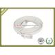 Cat5e Flat Network Patch Cord With RG45 Connector With White PVC / LSZH Jacket