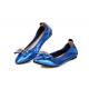 hot sell women brand name shoes blue genuine cowhide dress shoes factory customized shoes BS-04