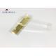 Light Weight Hard Plastic Box Packaging Gold Paper Inside With Clear Bottom Base