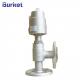 2/2 Way Piston Operated Stainless Steel Body Flanged Pneumatic Angle Seat Valve