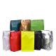 Eight-sided zipper bag flat bottom black aluminum foil k bags stand up pouches for air valve coffee bean wholesale