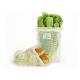 Natural Cotton Mesh Drawstring Tote Bags For Fruits Grocery Supermarket