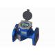 Flange Port Cast Iron Ultrasonic Flow Meter , ISO 4064 Bidirectional Liquid Flow Meter