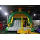Yellow N Green Color Giraffe Inflatable Dry Slide Creative Design Big PVC Slide
