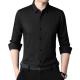 Formal Men's Plus Size Shirt with Viscose Lining and Long Sleeves in Polyester Cotton