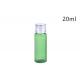 Portable Clear Plastic Cosmetic Containers Aluminum Cap Bottle 20ml With Lids