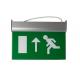 Running Man Graphics Exit Sign With Emergency Lights , 3 Hours Operation