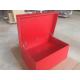 Red Tall Wooden Shoe Cabinet / Customized Size Wooden Sneaker Box Storage