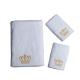 Hotel and Household Pure Cotton Towels with Custom Logo in White Color Scheme