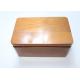Pine Wood Handmade Wooden Boxes Nature Color Varnished For Gift Packaging