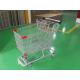 Carbon Steel Metal Shopping Carts , Grocery Shopping Trolley With Handle