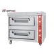 Double Layer Stainless Steel Deck Oven 220v Gas Pizza Baking Equipment