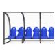 OEM Outdoor Stadium Seating , Football Team Shelters With EN 12727 Certificate