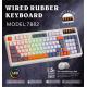 Specially Tuned Reinforced Silicone Keycaps Rubber Keyboard With 94+5 Multimedia Keys Over 10 Million Keystroke Lifespan