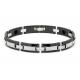 Fashion negative ion, germanium, neodynium top class magnet tungsten steel bracelet