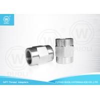 NPT Female Thread Hydraulic Hose Adapter Fittings With White Zinc Plated Surface