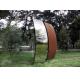 Garden Art Corten Steel Sculpture , Metal Sculpture Art 200cm Height