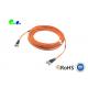 ST PC - ST PC Flat Duplex 3.0mm Fiber Optic Patch Cable Multi Mode  OM2 50 / 125 LSZH Jumper