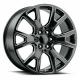 26 Chevrolet Replica Wheels Black Milled Rims Fit Yukon Sierra Tahoe Silverado