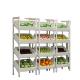 High Grade Cold-rolled Sheet Wooden Fruit Vegetable Display Rack for Supermarket Stores
