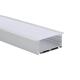 6063 T5 PC Diffuser Frosted Led Aluminum Extrusions Anodized IP44