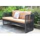 3-piece 2016 New designs black round rattan wicker hotel luxuary sofa set-YS5749