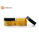 50G Skin Care Cream Use PP Yellow Jar with Plastic Black Cap Material