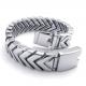 High Quality Tagor Stainless Steel Jewelry Fashion Men's Casting Bracelet PXB137
